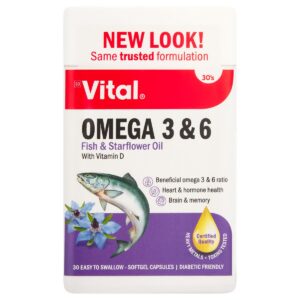 VITAL OMEGA 3&6 C 1000MG CAP